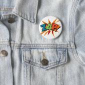 Comic Book Pop Art ZAP! Ronde Button 5,7 Cm (In situ)