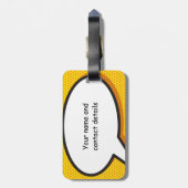 Comic Book Pop HALLO Bagagelabel (Achterkant verticaal)