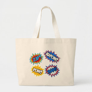 Comic Book Pow. Kosten Grote Tote Bag