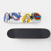 Comic Book Pow. Kosten Skateboard (Horizontaal)