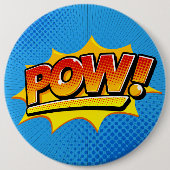 Comic Book Pow. Ronde Button 6,0 Cm (Voorkant)