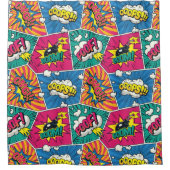 Comic Book Speech Bubble Showgordijn Douchegordijn (Voorkant)