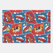 Comic Book Speech Bubble Wrapping Paper Set (Voorkant)