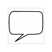 Comic book spraak bubble Rubber Stamp Rubberstempel (Afrduk)