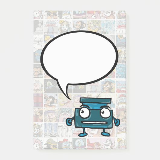 Comic Book Spreekwolk Mijn Bericht Post-it Notes (Voorkant)