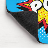 Comic Book Style Colorful POW Muismat (Hoek)