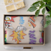 Comic Book Style Expressie Tissuepapier (Geschenk)