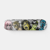 Comic Book Style Horror Zombies Skateboard (Horizontaal)