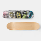 Comic Book Style Horror Zombies Skateboard (Horizontaal)