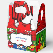 Comic Book Style Kids Verjaardagsfeest Bedankdoosjes (Open)
