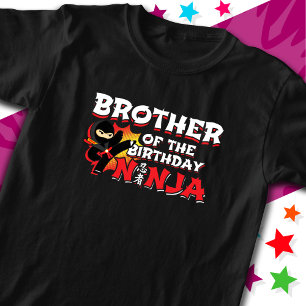Comic Book Style Party Broer van Verjaardag Ninja T-shirt