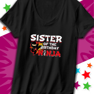 Comic Book Style Party Zuster van Verjaardag Ninja T-shirt