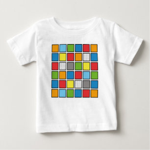Comic Book Style Squares Baby T-Shirt