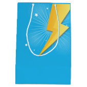 Comic Book Super Hero Birthday Boom Medium Cadeauzakje (Achterkant)