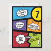 Comic Book Super Hero Birthday Kaart (Voorkant)