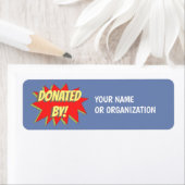 Comic Book Superheld Donation Sticker (Insitu)