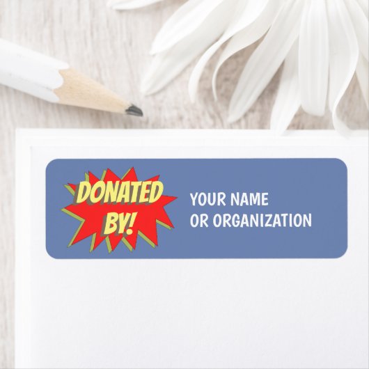 Comic Book Superheld Donation Sticker (Insitu)