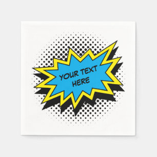 Comic Book Superheld Style Party Servetten
