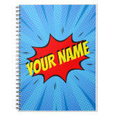 Comic Book Superhero Custom Spiral Notitieboek (Voorkant)