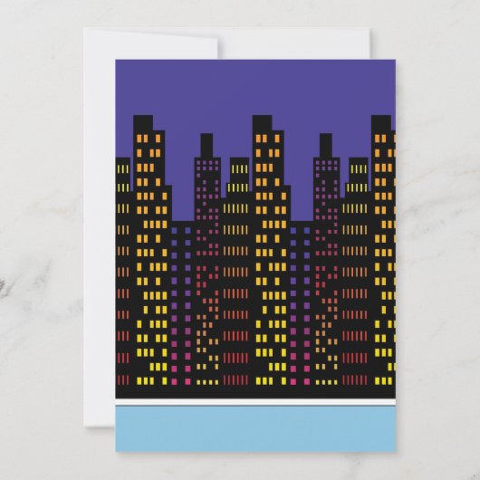 Comic Book Superhero Invitations d'anniversaire (Dos)