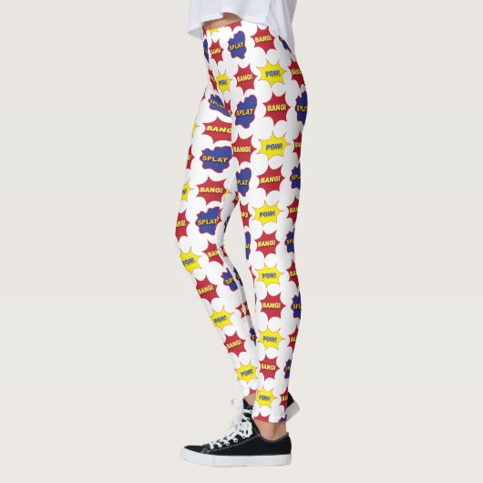 Comic Book Text Bubbles Leggings (Links)