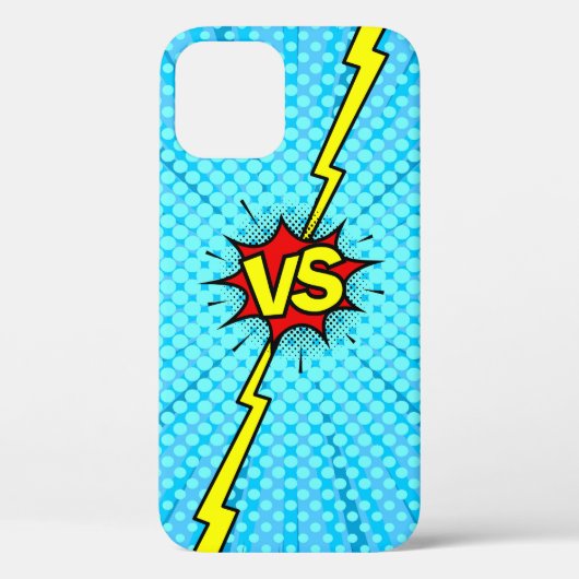 Comic book versus background, klassiek pop-art sty Case-Mate iPhone case (Achterkant)