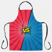 Comic book versus background, klassiek pop-art sty schort (Voorkant)