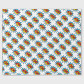 Comic Book Wrapping Paper Cadeaupapier (Vlak)