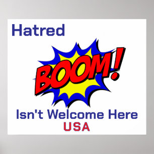 Comic Boom! Haat is geen welkom Poster