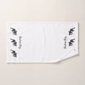 Comic Boston Terrier Boston Boy Bad Handdoek (Handdoek)