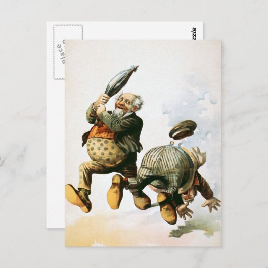 "Comic"  Briefkaart (Voorkant / Achterkant)