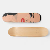 Comic Brunette Skateboard (Horizontaal)