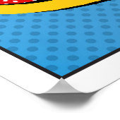 Comic Bubbles set. Expressies Bom, Cool, Pow, Oop Poster (Hoek)