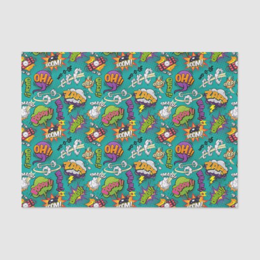 Comic Bubbles Tissuepapier (Voorkant)