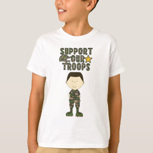 Comic Camo Boy Soldier Militaire Kinder Jeugd T-Sh T-shirt