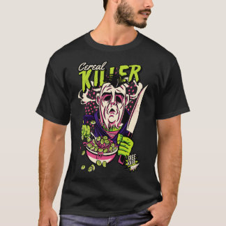 Comic Cereal Killer Graandoos Grappige Horror 2 T-shirt