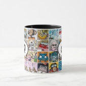 Comic Characters Pattern Speech Balloon Initiaal M Mok (Midden)