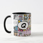 Comic Characters Pattern Speech Balloon Initiaal M Mok (Links)