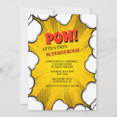 Comic Clouds-uitnodiging Kaart (Voorkant)