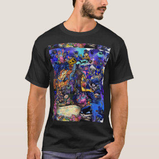 Comic Collage Sly Cooper Graphic T-shirt