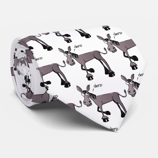 Comic ezel mozaïek met witte achtergrond stropdas (Opgerold)