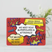 Comic "Girls Night Out" Superhero Invitation de pa (Debout devant)