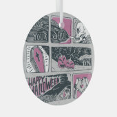 Comic Halloween: leuke illustratie Glas Ornament (Voorkant Rechts)