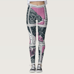 Comic Halloween: leuke illustratie Leggings