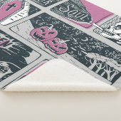 Comic Halloween: leuke illustratie Sherpa Deken (3/4)