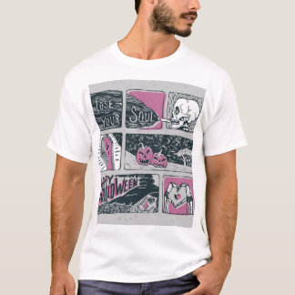 Comic Halloween: leuke illustratie T-shirt