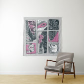 Comic Halloween: leuke illustratie Wandkleed (In Situ (horizontaal))