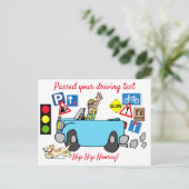 Comic heeft uw Briefkaart voor het testen van het  (Staand voorkant)