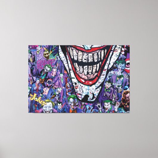 Comic joker Premium Wrapped Canvas (gloss) Afdruk (Voorkant)