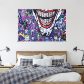Comic joker Premium Wrapped Canvas (gloss) Afdruk (Insitu (Slaapkamer))
